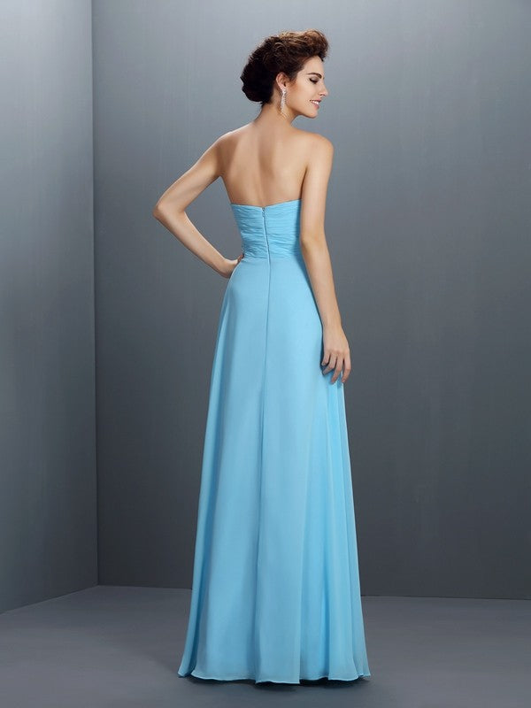 Gorgeous Sweetheart Beading Sleeveless Long Evening Dress Chiffon-ballbellauk