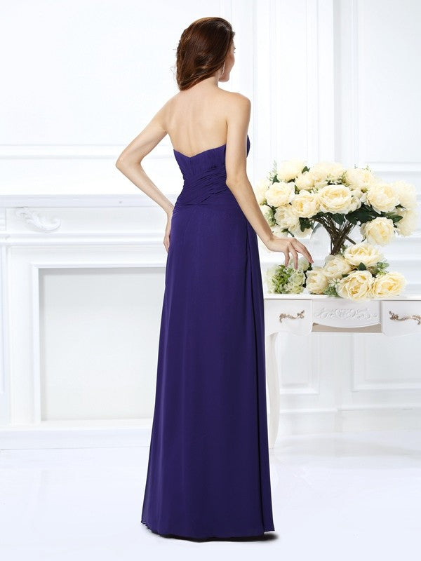 Gorgeous Sweetheart Beading Sleeveless Long Evening Dress Chiffon-ballbellauk