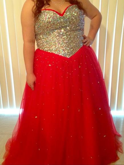 Gorgeous Sweetheart Beading Sleeveless Long Tulle Plus Size Prom Dress-ballbellauk