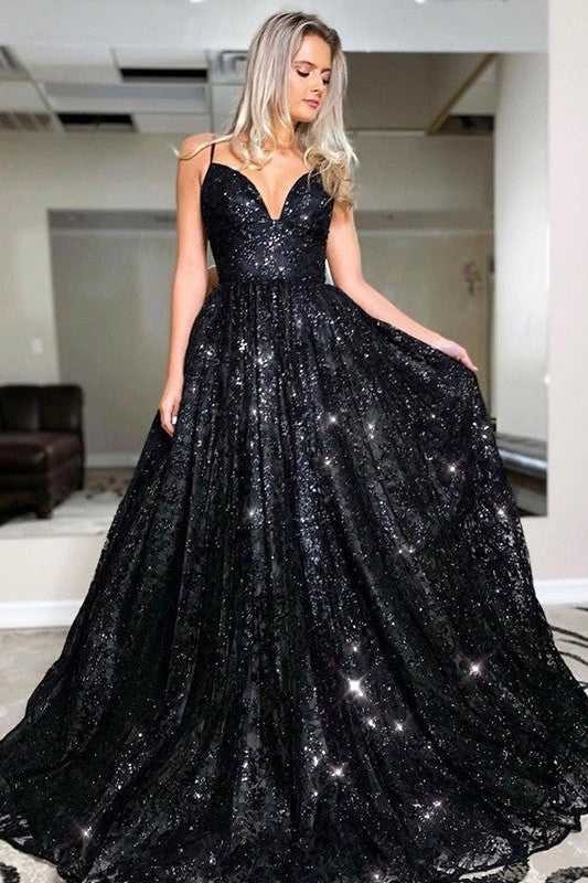 sequin prom dresses uk Golden Mermaid Sequin Prom Dress with Slit Dreamyannie UK