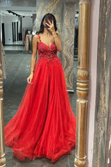 Mermaid Appliques Prom Dress UK with Beadings and Elegant Spaghetti-Straps-ballbellauk