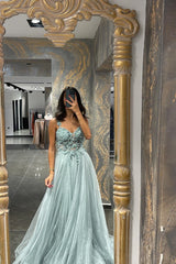 Mermaid Appliques Prom Dress UK with Beadings and Elegant Spaghetti-Straps-ballbellauk