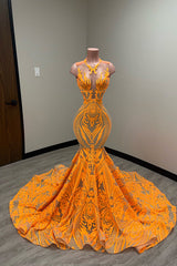 Mermaid Prom Dress UK with Laser Light & Crew Neck Sleeveless Court-ballbellauk