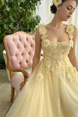 On Sale: Sleeveless Strapless Evening Dress with Mermaid Daffodil Flowers-ballbellauk
