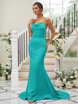 Pretty Square Sleeveless Bridesmaid Dresses-Ballbella