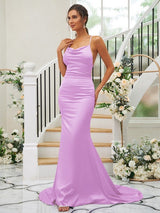 Pretty Square Sleeveless Bridesmaid Dresses-Ballbella