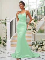 Pretty Square Sleeveless Bridesmaid Dresses-Ballbella