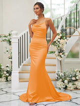 Pretty Square Sleeveless Bridesmaid Dresses-Ballbella