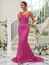 Pretty Square Sleeveless Bridesmaid Dresses-Ballbella