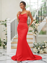 Pretty Square Sleeveless Bridesmaid Dresses-Ballbella