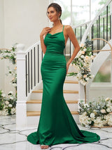 Pretty Square Sleeveless Bridesmaid Dresses-Ballbella