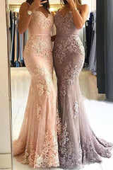 Sheath Spaghetti-Straps Sleeveless With Lace Tulle Prom Dress-ballbellauk