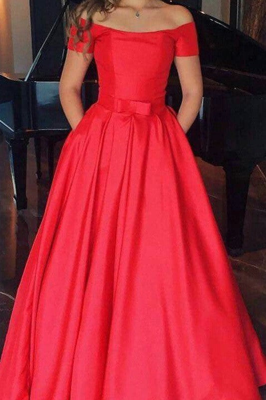 Sleeveless Amazing Off-the-Shoulder Long Ruffles Elegant Evening Dress-ballbellauk
