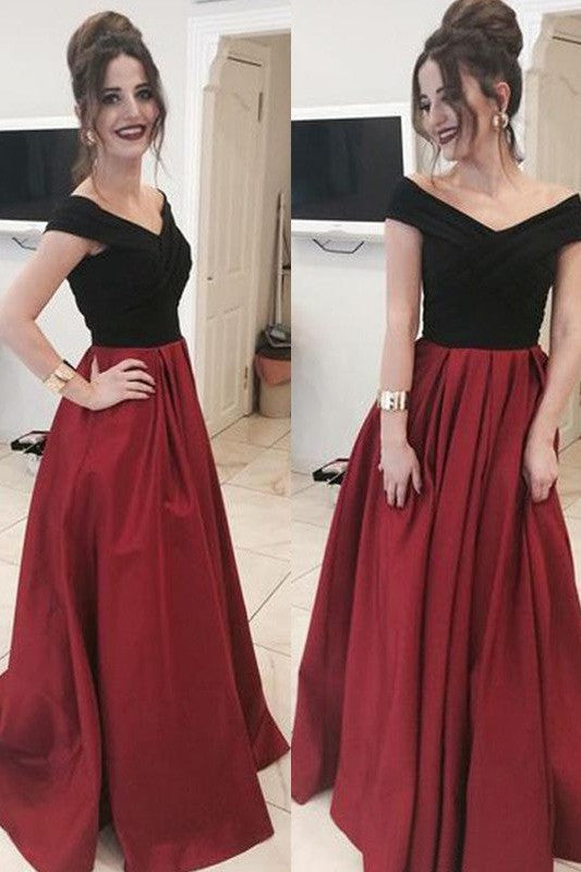 Sleeveless Amazing Off-the-Shoulder Ruffles Elegant Evening Dress-ballbellauk